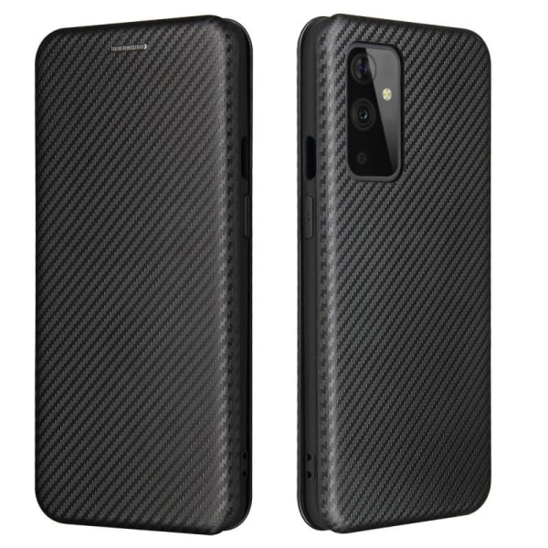 OnePlus 9 Pro Flip Case Kortrum CarbonDreams Black