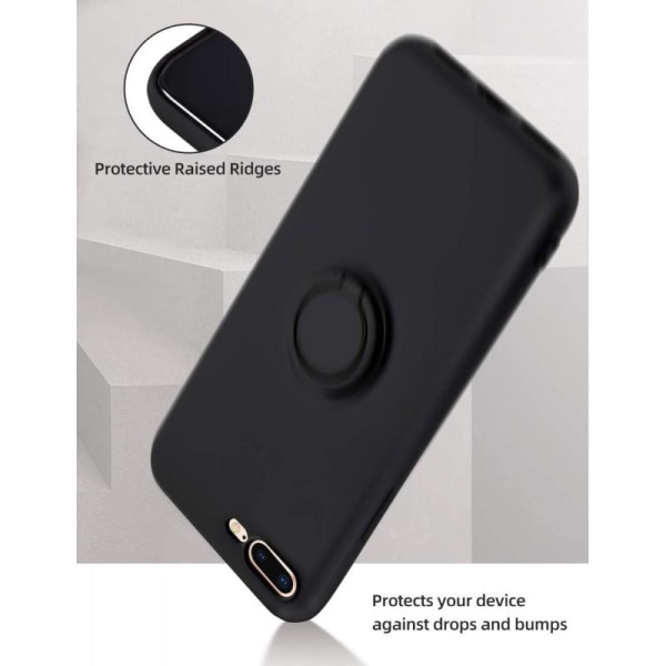 iPhone 7 Plus / 8 Plus Stöttåligt Skal med Ringhållare CamShield Grön