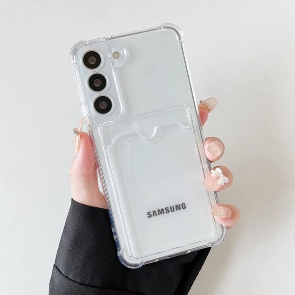 Stöttåligt Skal med Kortfack Samsung S23 Transparent