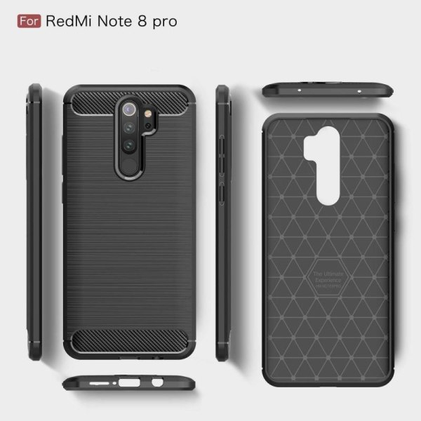 Xiaomi Redmi Note 8 Pro Shockproof Shell SlimCarbon Black