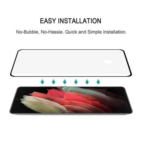Samsung S22 Ultra FullFrame 3D 0.26mm 9H Härdat Glas Transparent