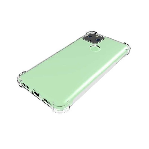 Google Pixel 5 stødabsorberende silikone Shell Shockr Transparent