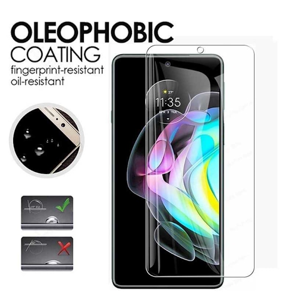 2-PACK Motorola Edge 20 Lite Hærdet glas 0,26 mm 2,5D 9H Transparent
