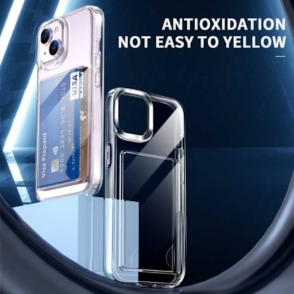 iPhone 11 Iskunkestävä kansi korttilokerolla V3 Transparent