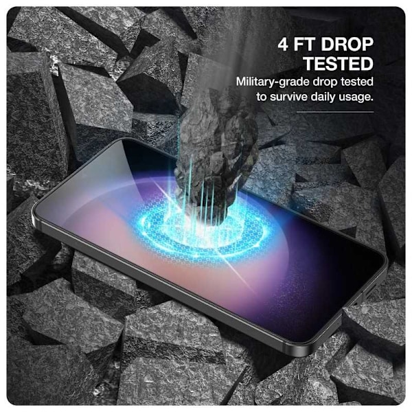 2-PACK Samsung S23 Plus Härdat Glas 0.26mm 9H Fullframe Transparent