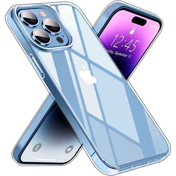 iPhone 15 Pro stødabsorberende silikonecover Enkelt Transparent