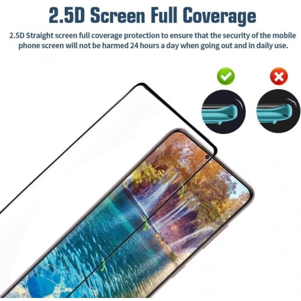2-PACK Samsung S21 Plus FullFrame 0,26 mm 9H karkaistu lasi Transparent