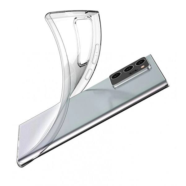 Samsung Note 20 Ultra Stötdämpande Mjukt Skal Simple Transparent