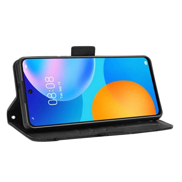 Huawei P Smart 2021 Plånboksfodral PU-Läder 6-FACK Winston V3 Svart