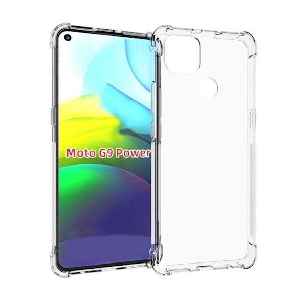 Motorola Moto G9 Power Shock Absorberende Silikone Shell Shockr Transparent