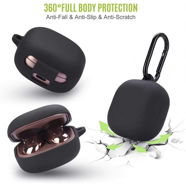 Samsung Galaxy Buds Pro / Live Skyddsfodral i Silikon Svart
