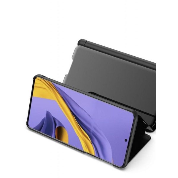 Samsung A41 Smart Flip Case Clear View Seisova V2 Rocket Black