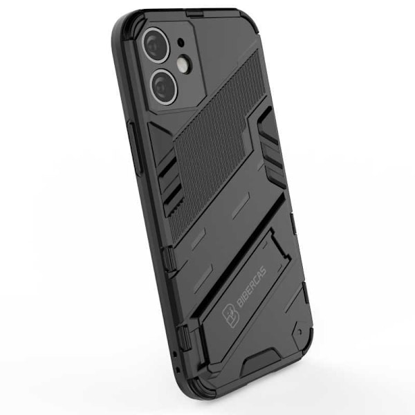 iPhone 12 Mini Iskunkestävä kotelo jalustalla ThinArmor V2 Svart