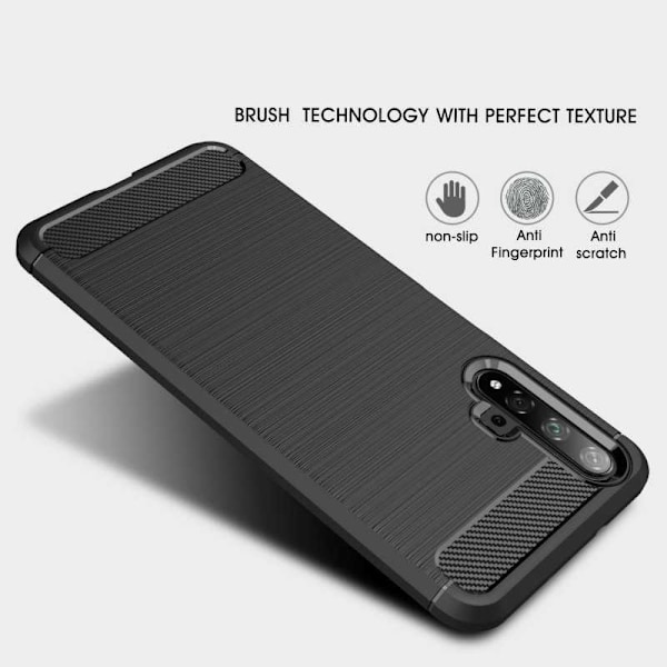 Huawei Nova 5T Shockproof Shell SlimCarbon Black