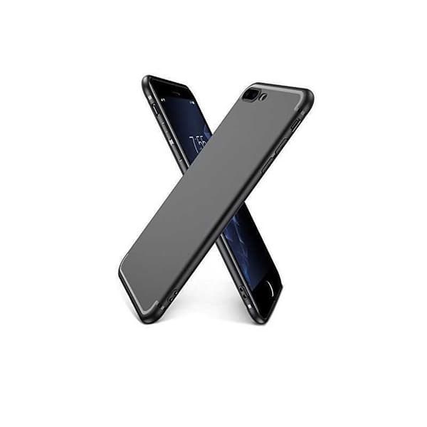 iPhone 8 Ultra Thin Kumipinnoitettu Mattamusta Shell Shick Black