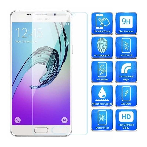 Samsung A3 2017 Hærdet glas 0,26mm 2,5D 9H Transparent
