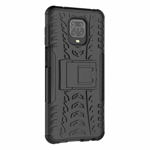 Redmi Note 9S & 9 Pro Stöttåligt Skal med Stöd Active Svart