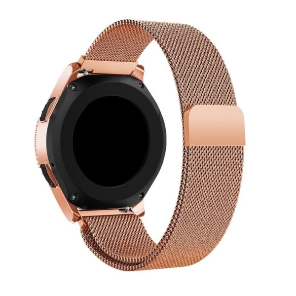 Universal Watch Band Milanese Loop 22mm - Rose Gold Black