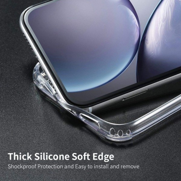 yksinkertainen iPhone 11 Pro Max -iskuja vaimentava silikonikuor Transparent