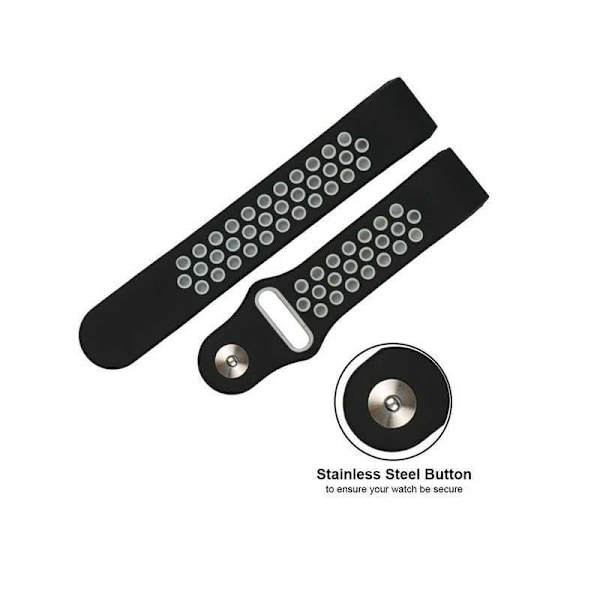 Fitbit Charge 2 Stilren Sportarmband Runnr Svart
