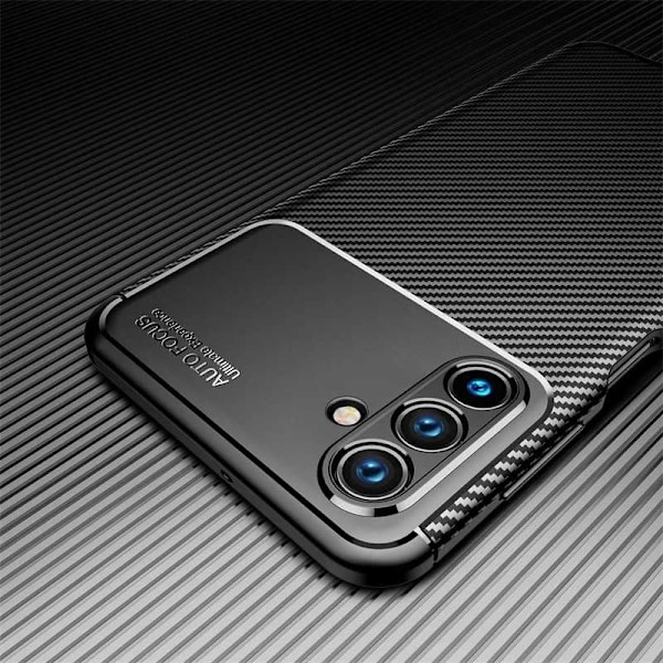 Samsung A34 5G Stöttåligt Slimmat Skal FullCarbon V4 Svart