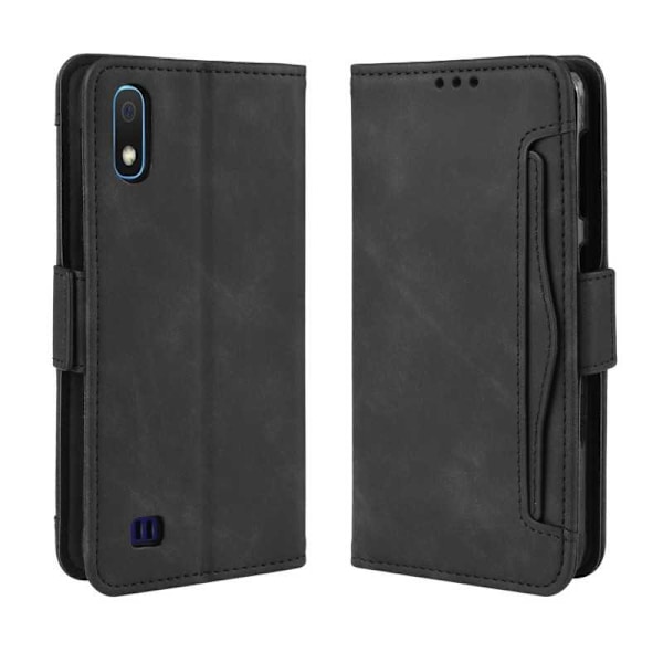 Samsung A10 lompakkokotelo PU-nahkainen 6-TASKUT Winston V3 Black