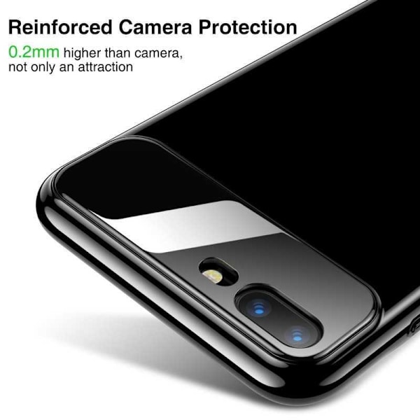 iPhone 8 Plus Ultratunnt Stötdämpande Skal Blanc Svart