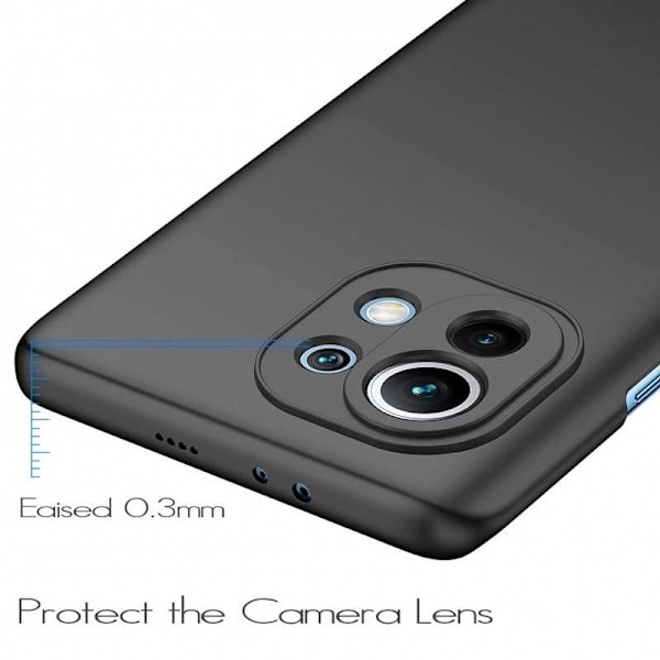 Xiaomi Mi 11 Lite Ultratunt Mattsvart Skal Basic V2 Svart