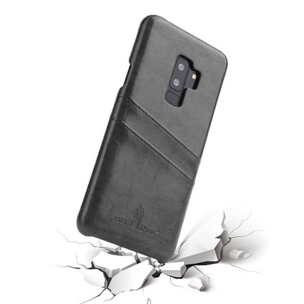 Samsung S9 iskuja vaimentava retrokorttikotelo Svart
