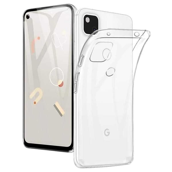 Google Pixel 4a 4G/LTE Stötdämpande Mjukt Skal Simple Transparent