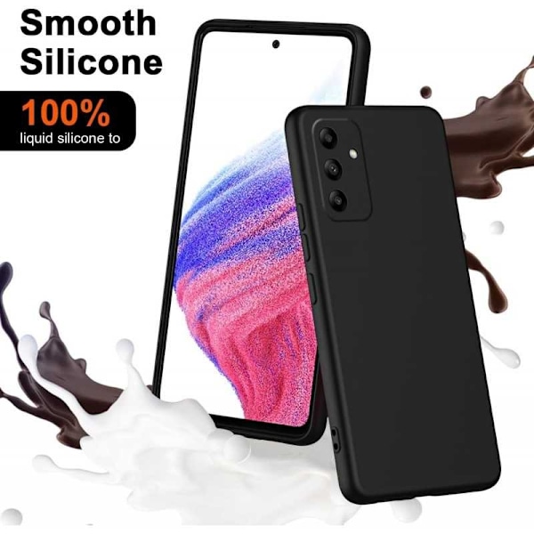 Samsung A05s Kuminen Shell Liquid - Musta