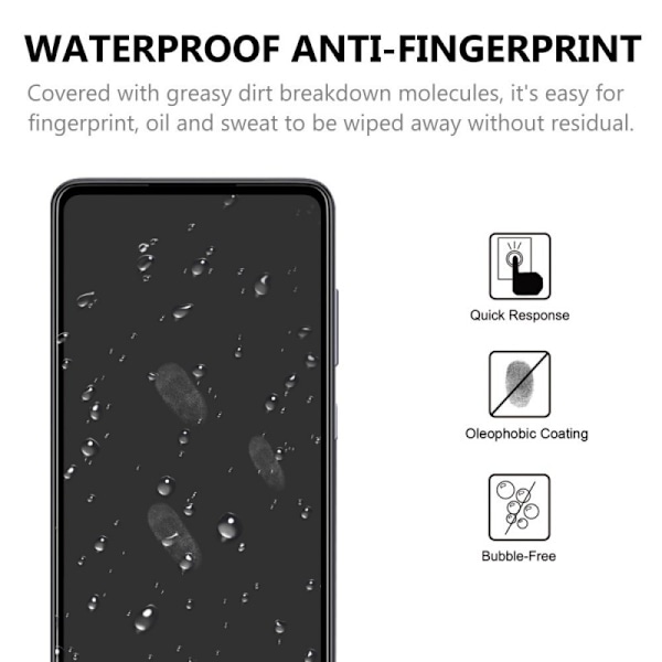 2-PACK Samsung A52/A52s 4G/5G FullFrame 0,26 mm 9H karkaistu lasi Transparent