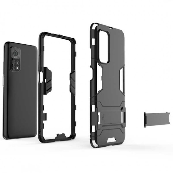 Xiaomi Mi 10T / 10T Pro Stöttåligt Skal med Kickstand ThinArmor Svart