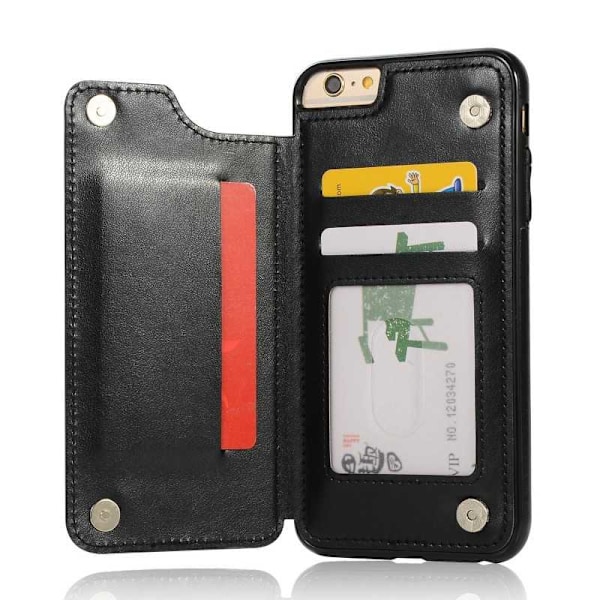 iPhone 6S Plus Iskunkestävä kotelo, 3-taskuinen Flippr V2 Black