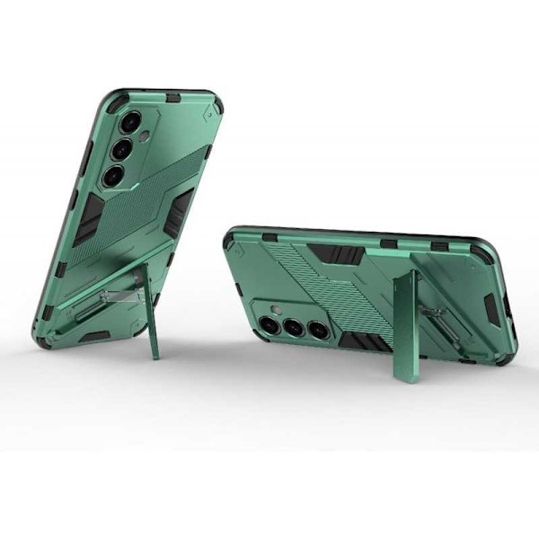 Samsung S25 Plus Stöttåligt Skal med Kickstand ThinArmor V2 - Grön