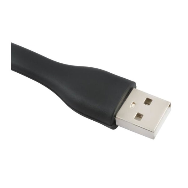 2-PACK Flexibel USB-Silikonlampa till Bärbar Dator Svart