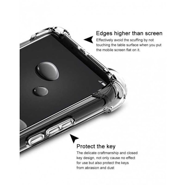 Mate 10 Pro stødabsorberende silikone Shell Shockr Transparent