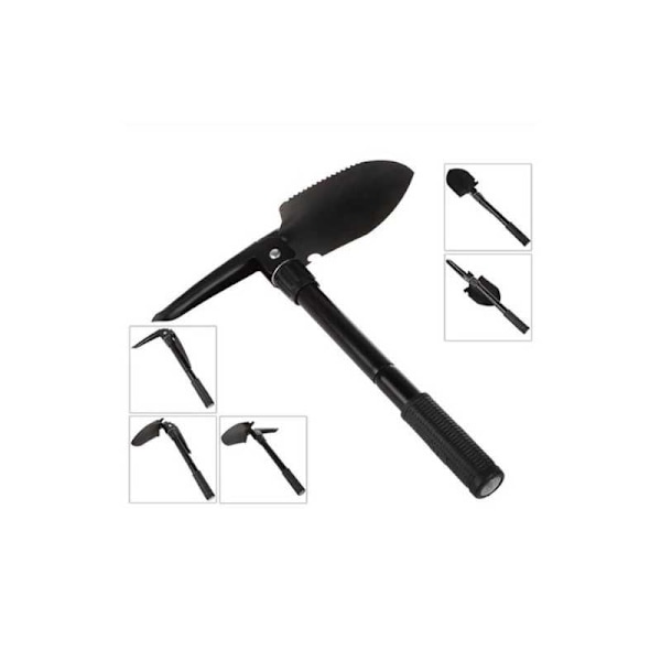 Multifunktionell Spade Svart