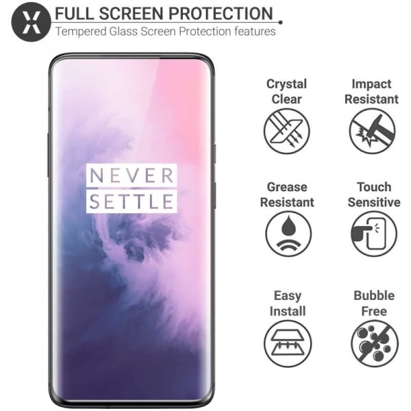 OnePlus 9 hærdet glas 0,26 mm 9H Fullframe Transparent