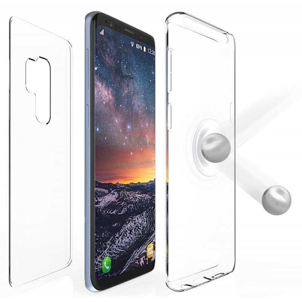 360° Heltäckande Silikonfodral Samsung S9 Plus Transparent