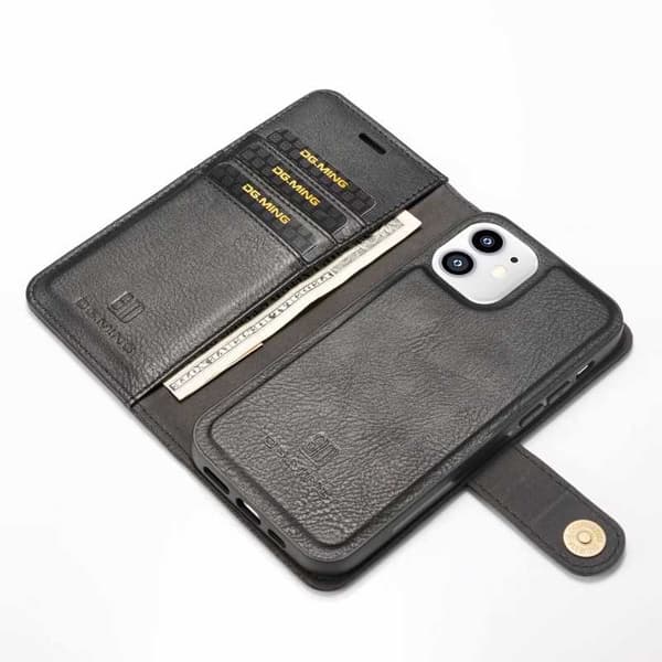 Mobiililompakko Magnetic DG Ming iPhone 12 Mini Black