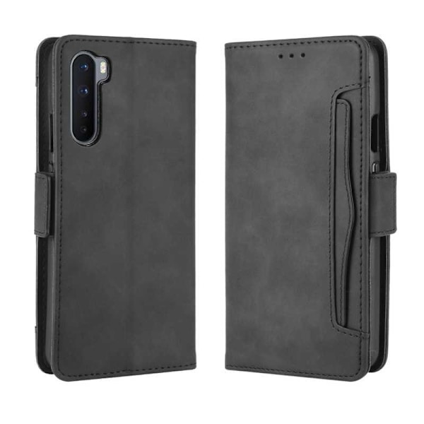 OnePlus Nord Plånboksfodral PU-Läder 6-FACK Winston V3 Svart