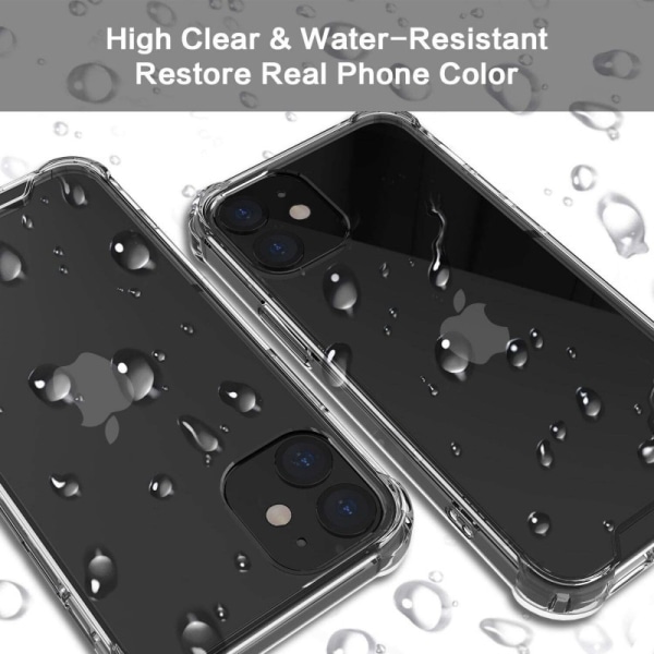 iPhone 13 Pro iskuja vaimentava silikonikotelo Shockr Transparent