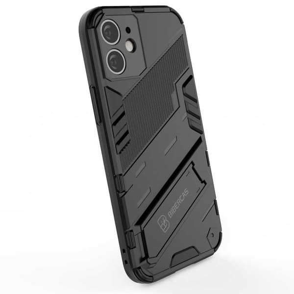 iPhone 12 Mini Iskunkestävä kotelo jalustalla ThinArmor V2 Orange
