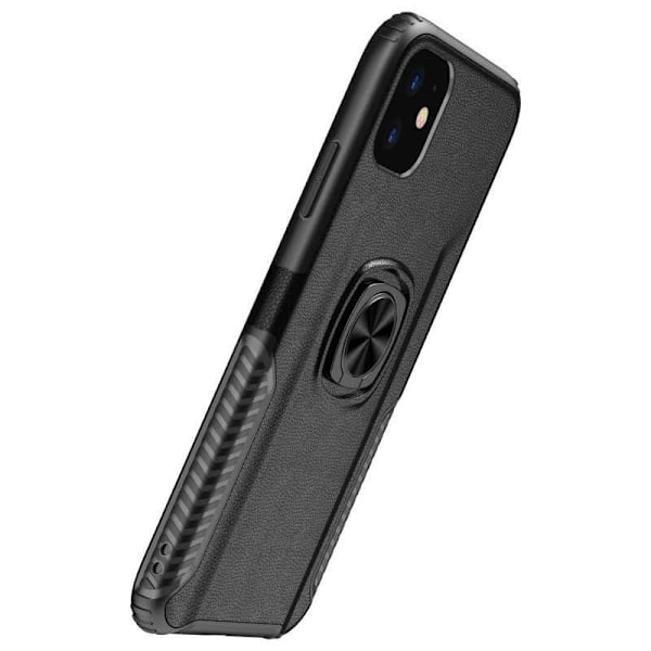 iPhone 12 Mini Praktisk Stöttåligt Skal med Ringhållare V5 Svart