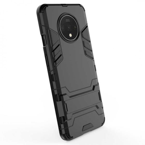 OnePlus 7T Iskunkestävä kotelo jalustalla ThinArmor Black