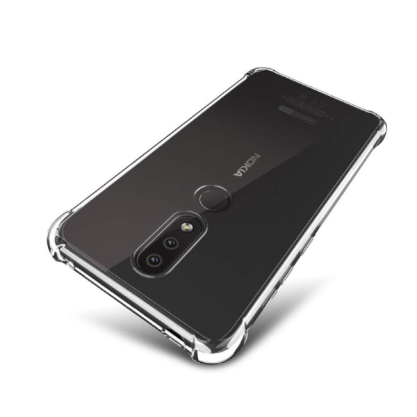 Nokia 4.2 Stødabsorberende Silikone Shell Shockr Transparent