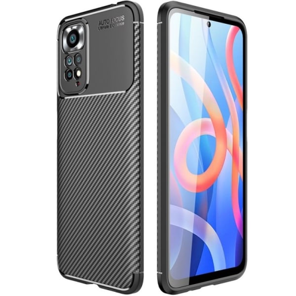 Xiaomi Redmi Note 11 / 11S Stødsikker Slim Cover FullCarbon V4 Black