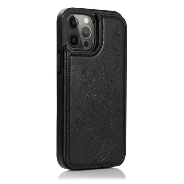 iPhone 11 Pro Støtsikker deksel kortholder 3-POCKET Flippr V2 Black