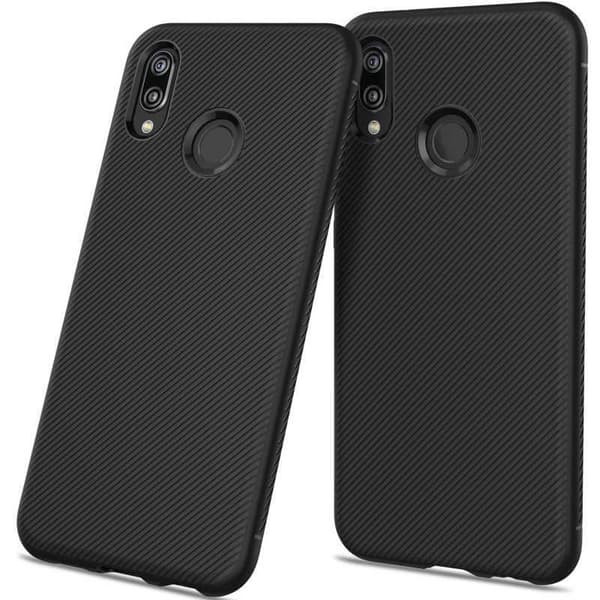 Huawei P20 Lite Iskunkestävä FullCarbon V3 Black